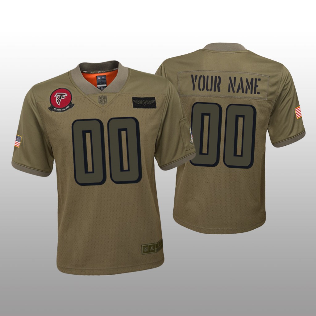 Atlanta Falcons Custom Camo Jersey 2019 Salute to Service - Youth