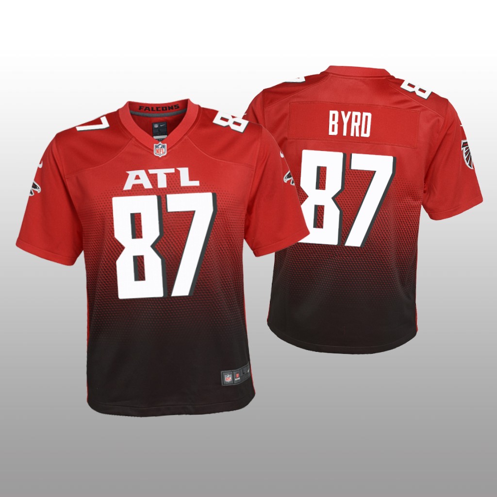 Atlanta Falcons Damiere Byrd Red Jersey Alternate Game - Youth
