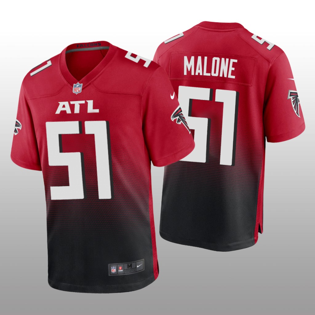Atlanta Falcons DeAngelo Malone Red Jersey Game - Men's
