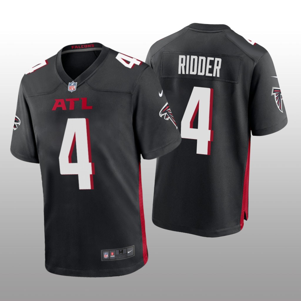 Atlanta Falcons Desmond Ridder Black Jersey Game - Men's