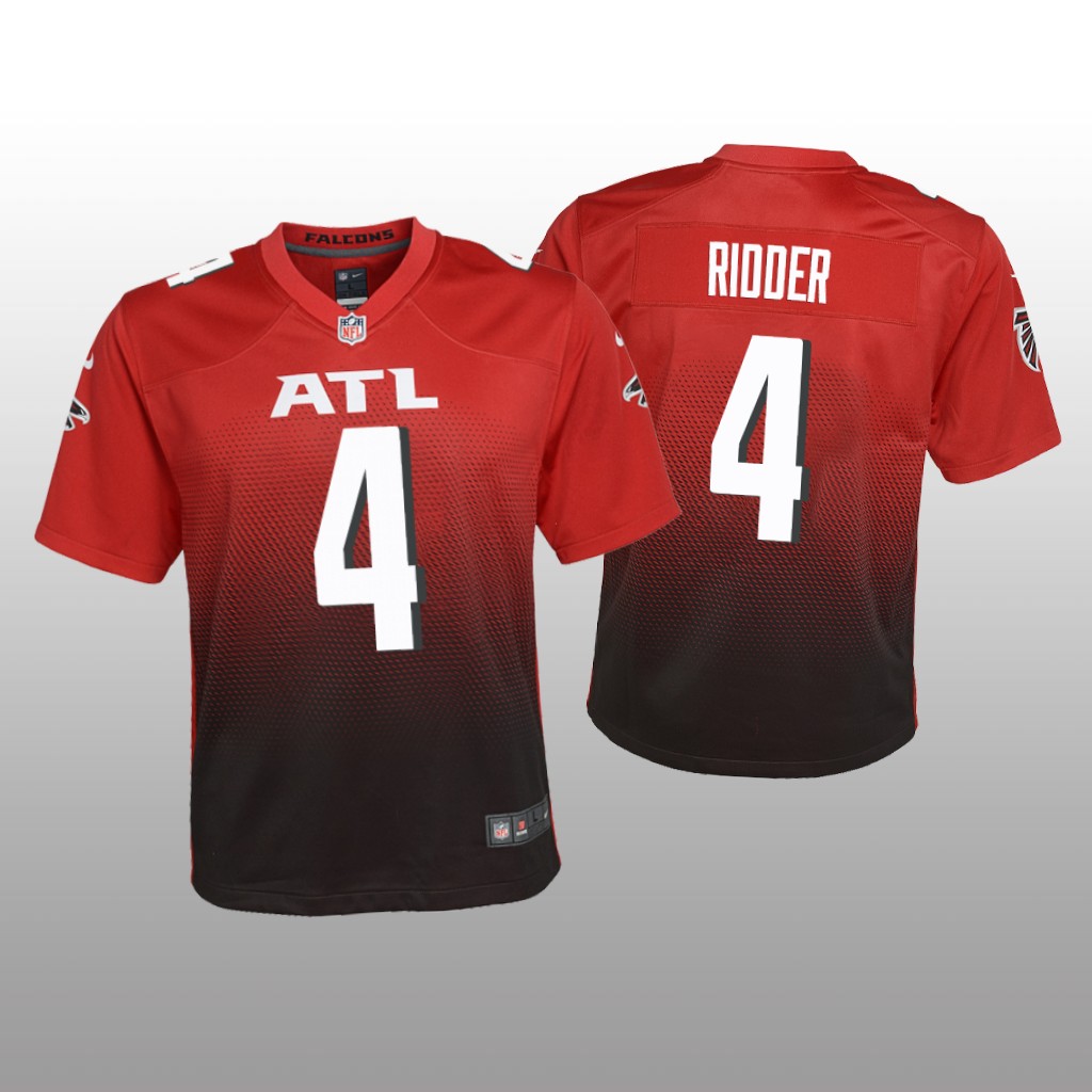 Atlanta Falcons Desmond Ridder Red Jersey Alternate Game - Youth