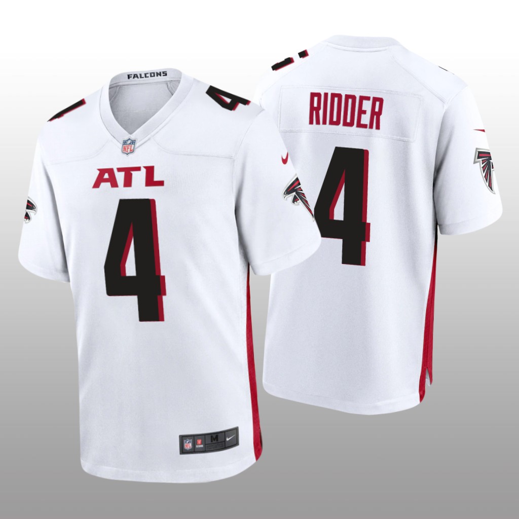 Atlanta Falcons Desmond Ridder White Jersey Game - Men's