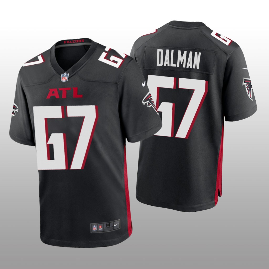 Atlanta Falcons Drew Dalman Black Jersey Game - Men's