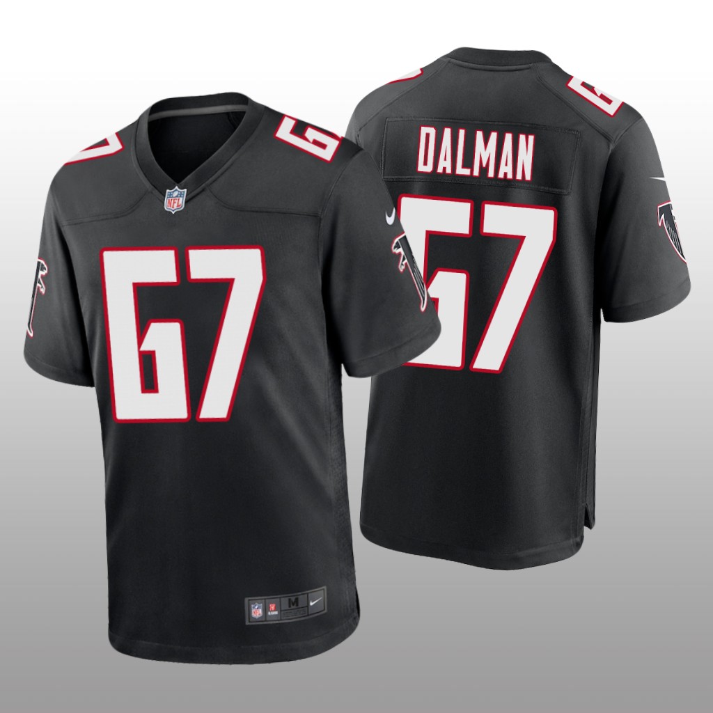 Atlanta Falcons Drew Dalman Black Jersey Throwback Game - Men's