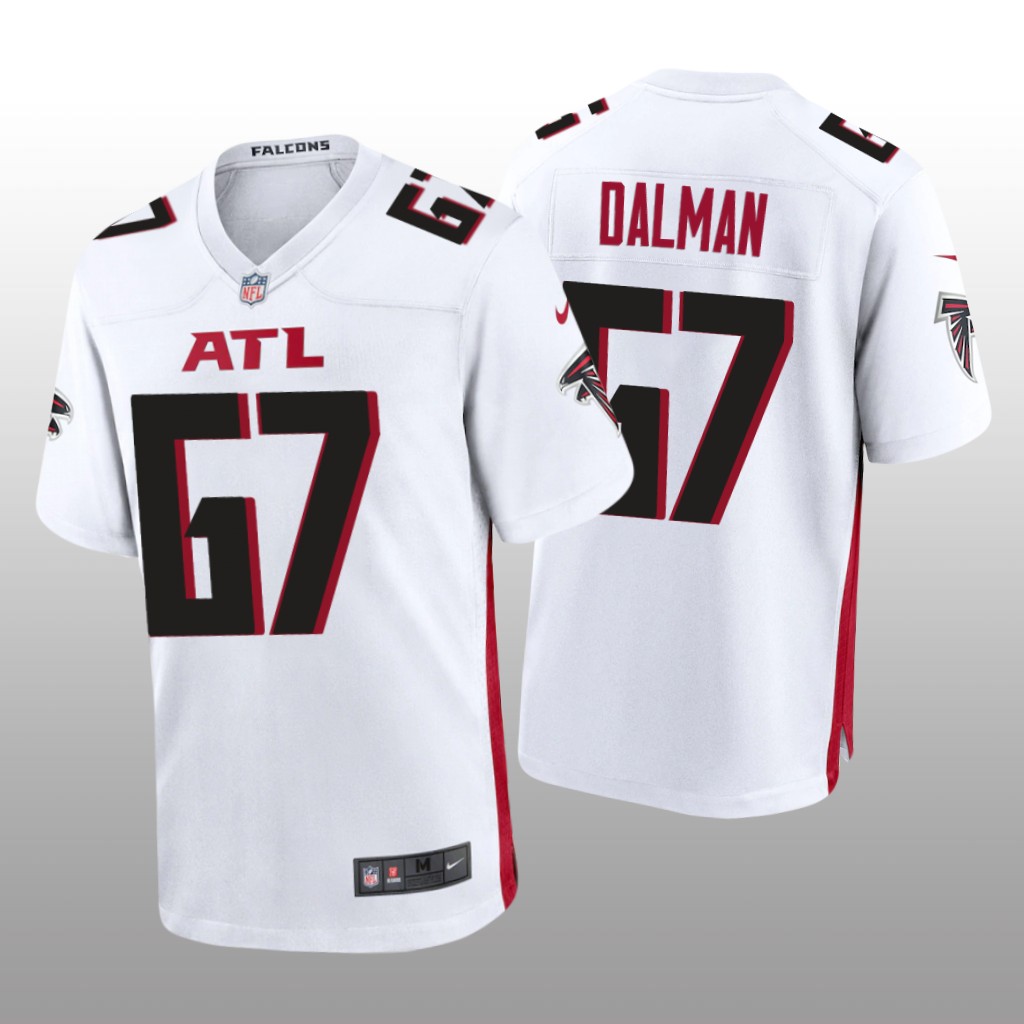 Atlanta Falcons Drew Dalman White Jersey Game - Men's