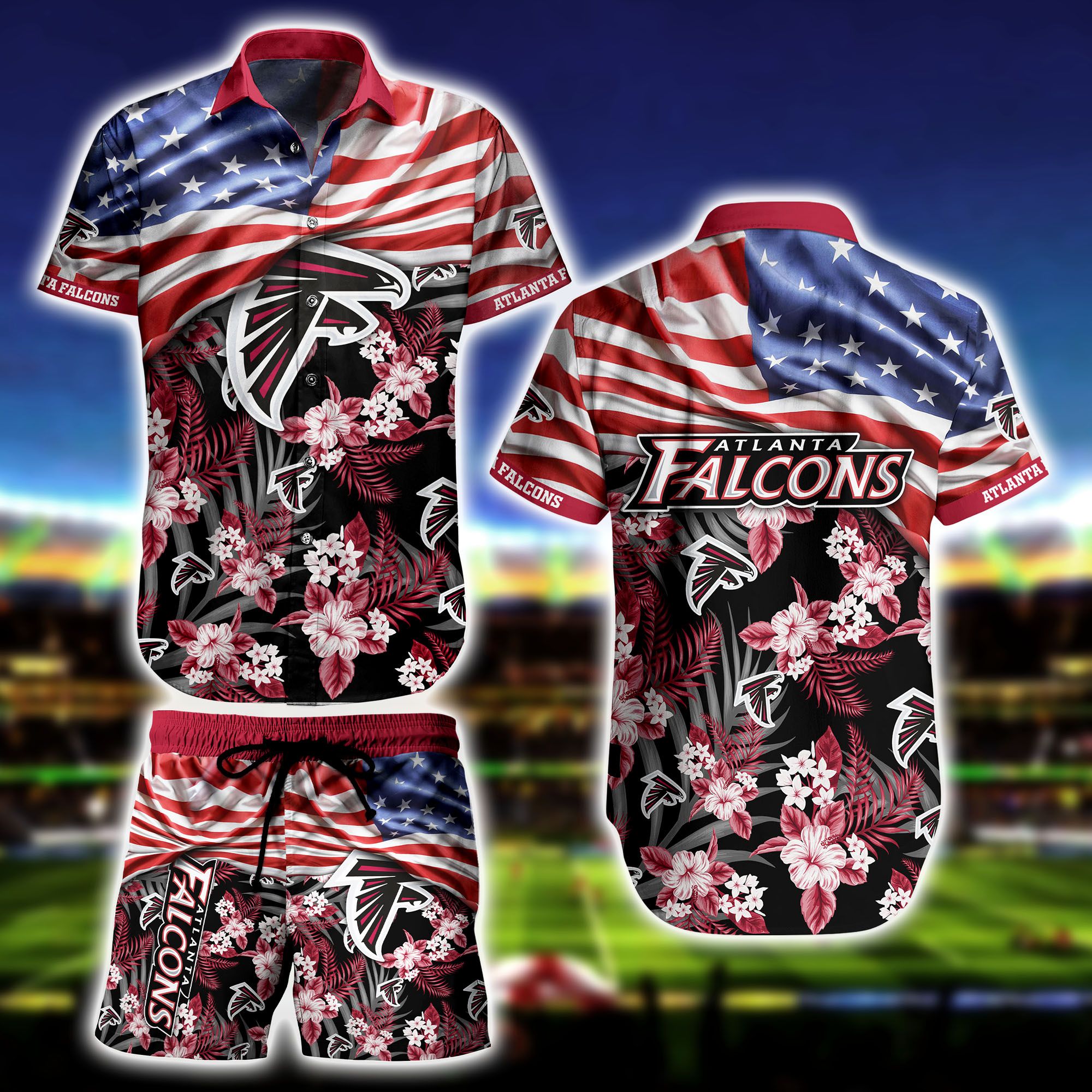 Atlanta Falcons Flag Hawaiian Shirt