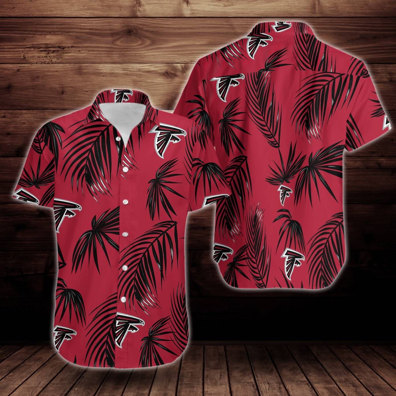 Atlanta Falcons Flower Hawaiian Aloha Shirt Hawaiian Beach