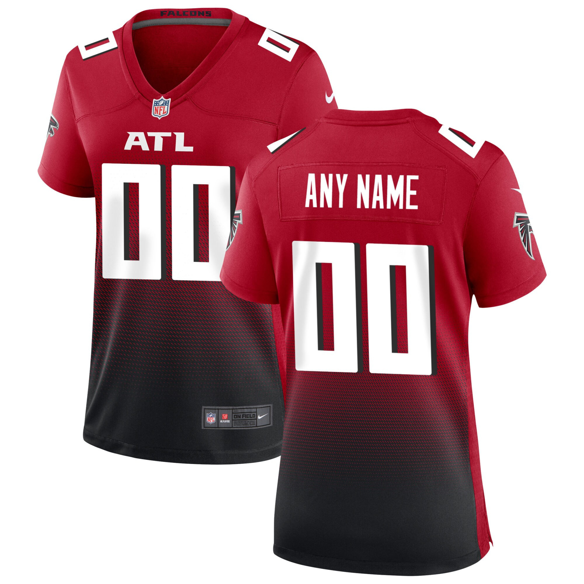 Atlanta Falcons Game Custom Red Jersey - All Stitched