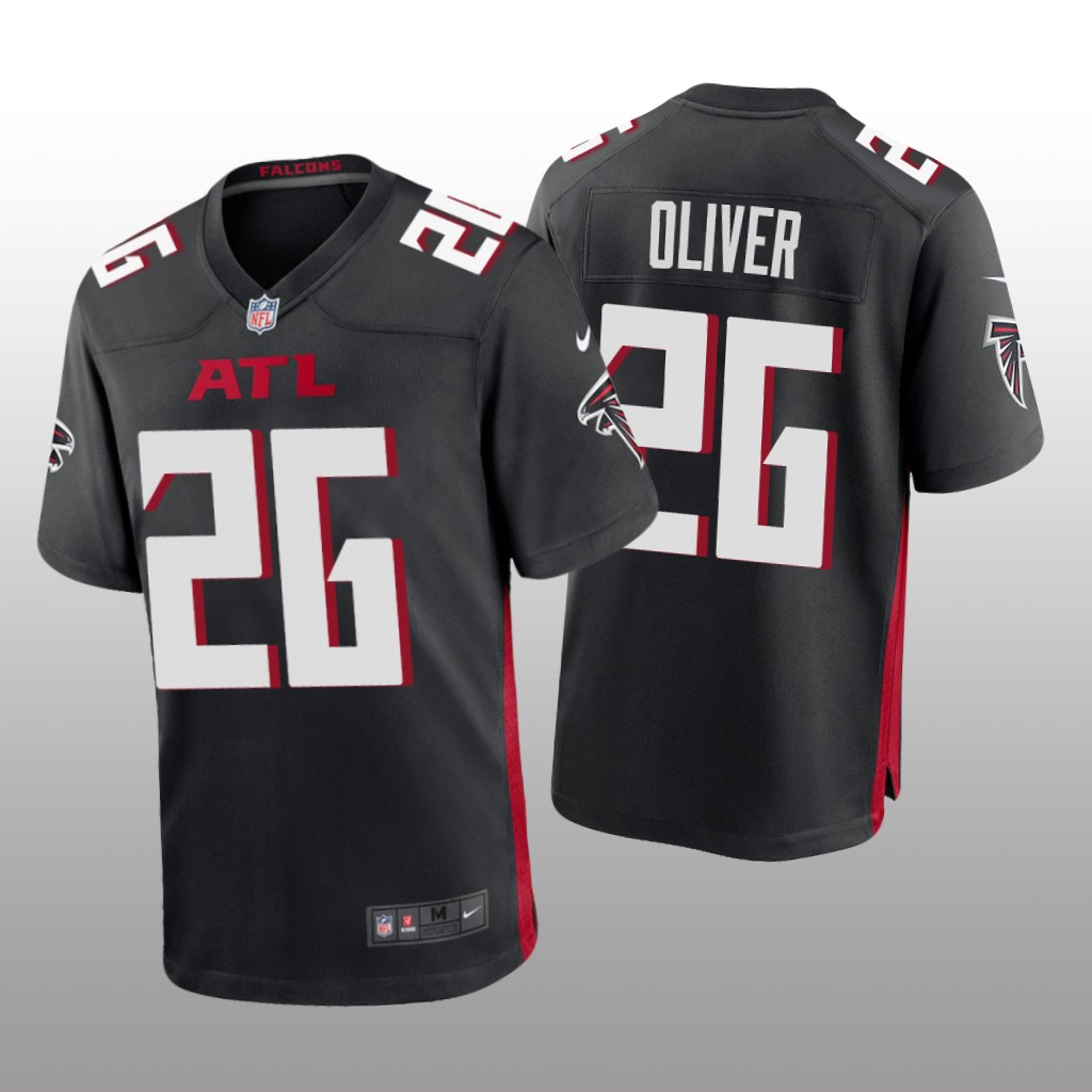 Atlanta Falcons Isaiah Oliver Black Jersey Game - Men's
