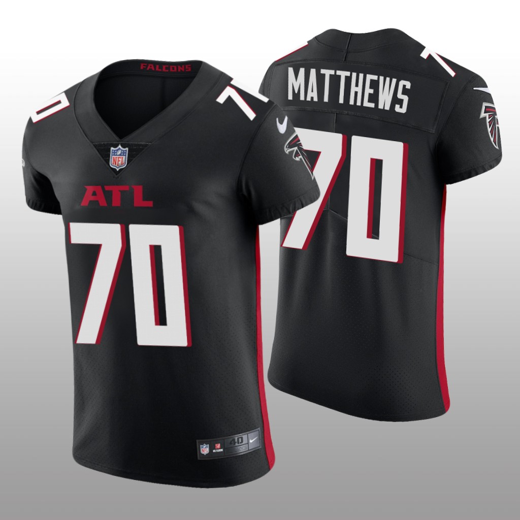 Atlanta Falcons Jake Matthews Black Jersey Vapor Elite Men's