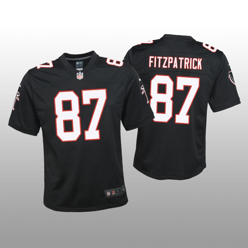 Atlanta Falcons John FitzPatrick Black Jersey Throwback Game - Youth