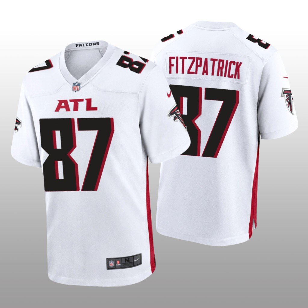 Atlanta Falcons John FitzPatrick White Jersey Game - Men's