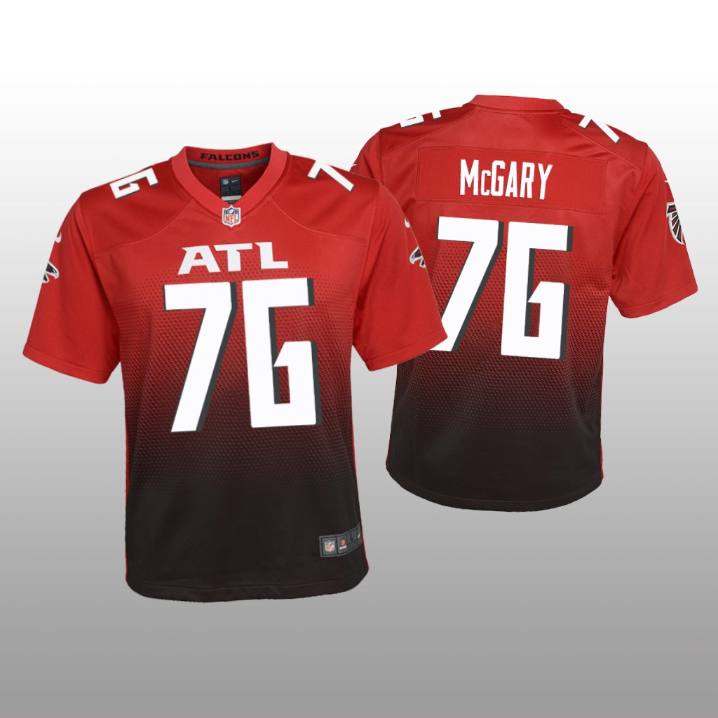 Atlanta Falcons Kaleb McGary Red Jersey 2nd Alternate Game - Youth