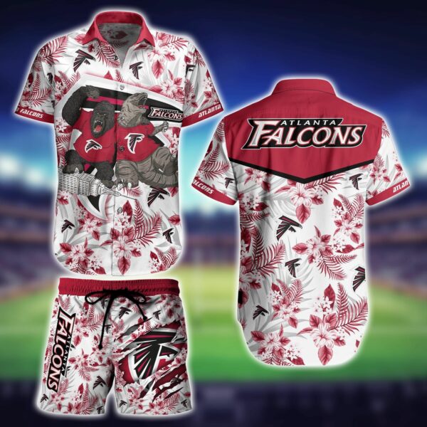 Atlanta Falcons Kingkong Godzilla Hawaiian Shirt