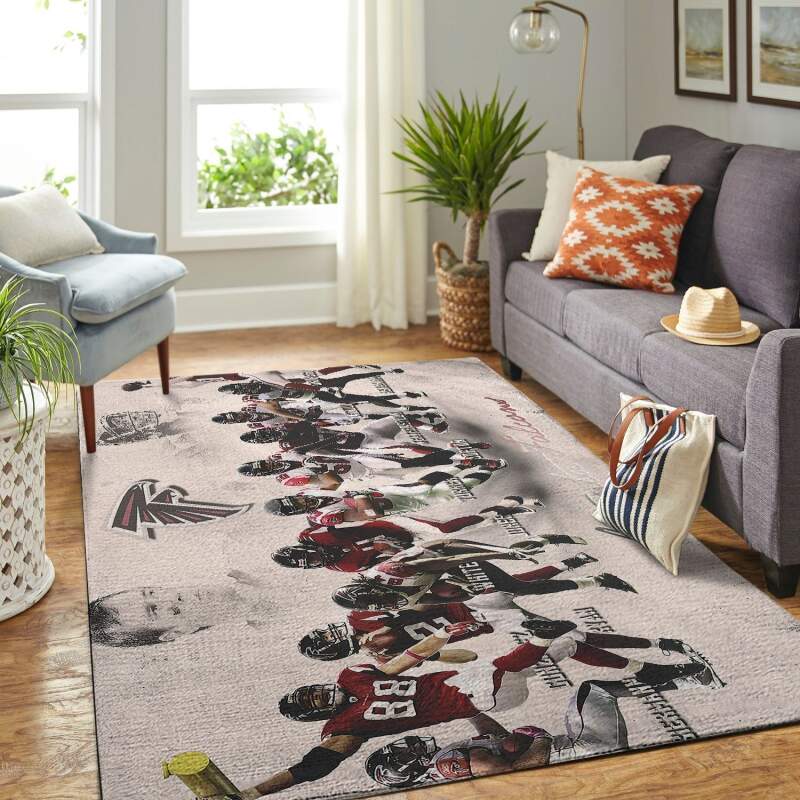 Atlanta Falcons Living Room Area Rectangle Rug