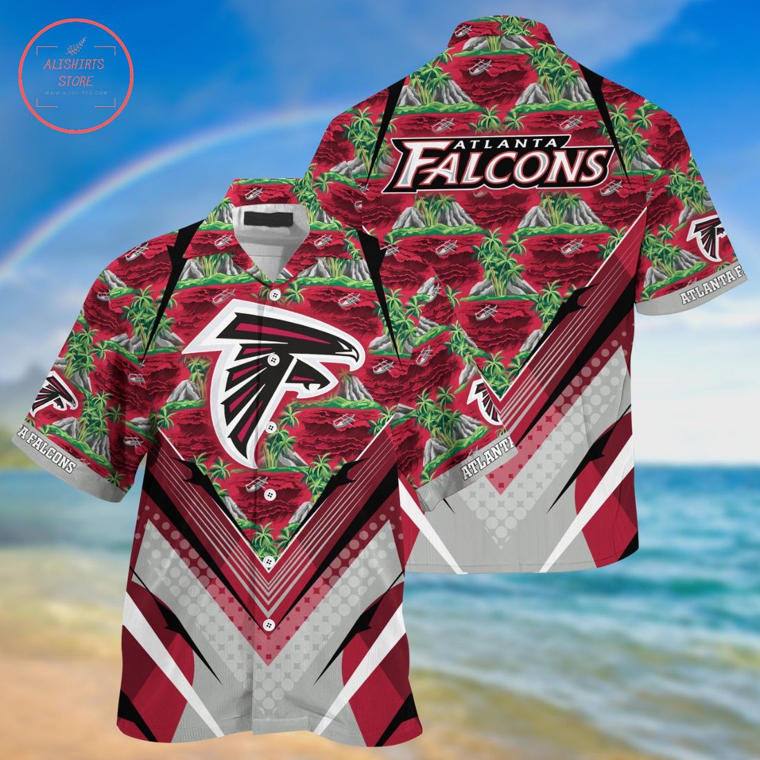 Atlanta Falcons Logo Football Hawaiian Shirt