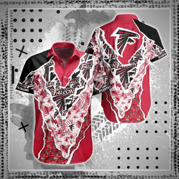 Atlanta Falcons Logo Hawaiian Shirt