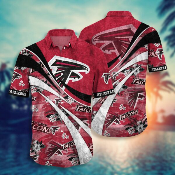 Atlanta Falcons Many Logo Hawaiian Shirt