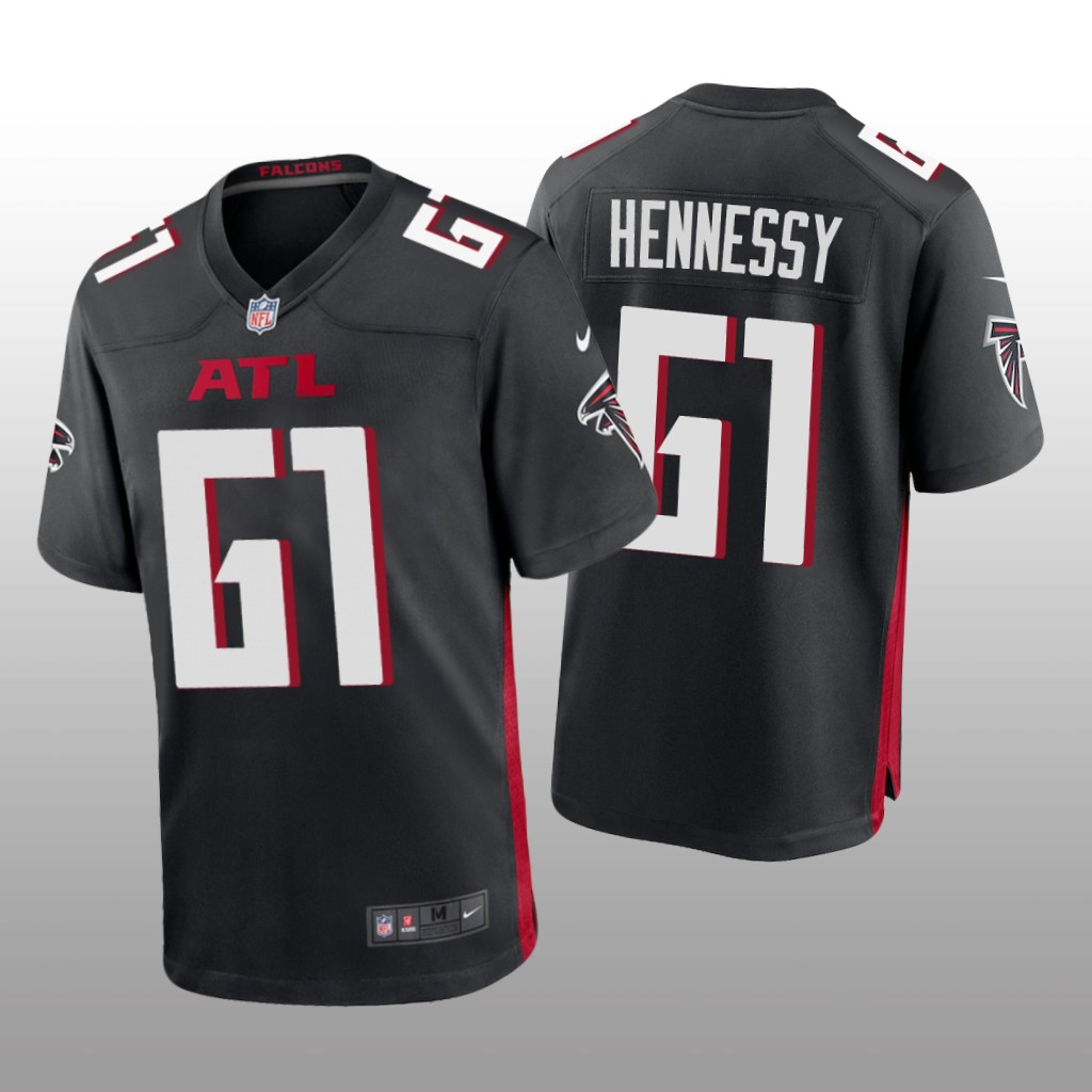 Atlanta Falcons Matt Hennessy Black Jersey Game - Men's