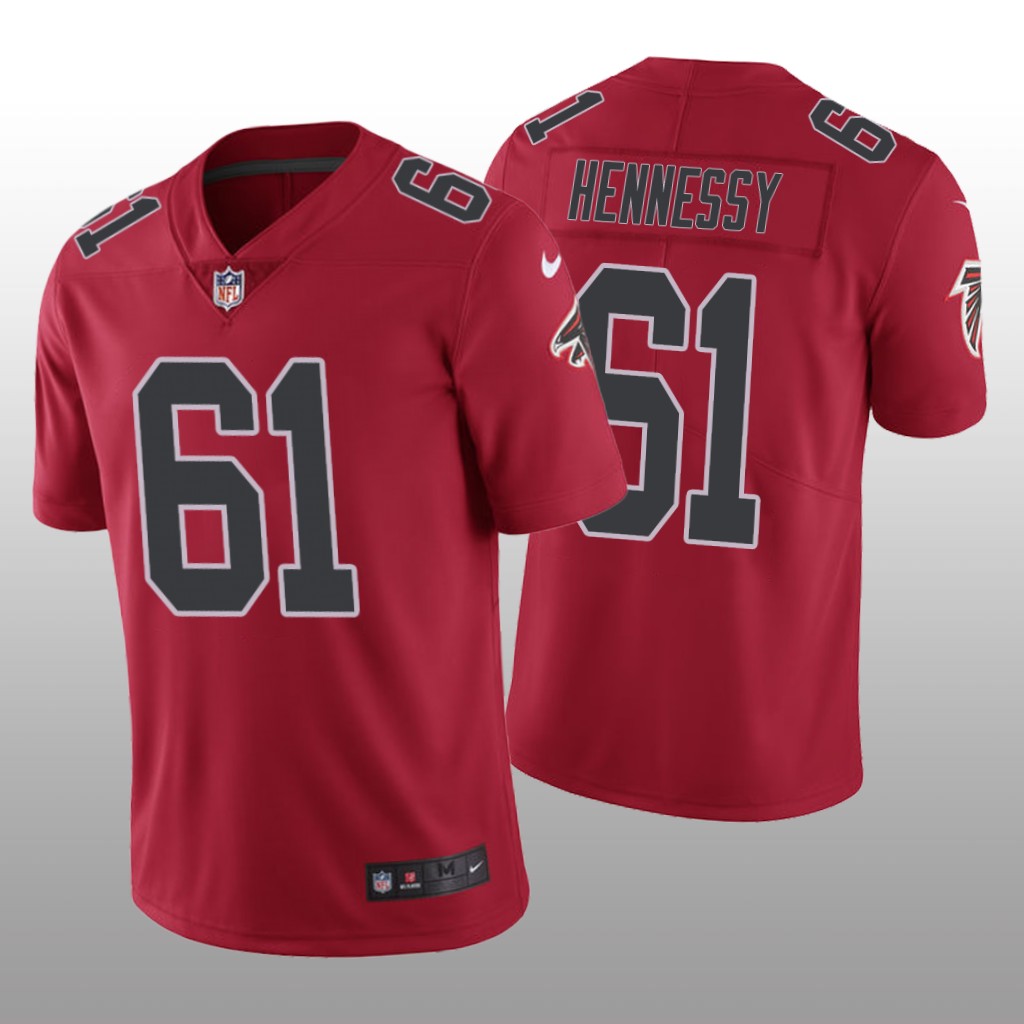 Atlanta Falcons Matt Hennessy Red Jersey Color Rush Limited – Men’s