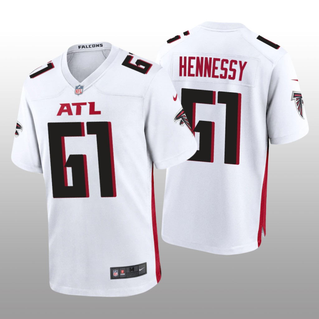 Atlanta Falcons Matt Hennessy White Jersey Game - Men's