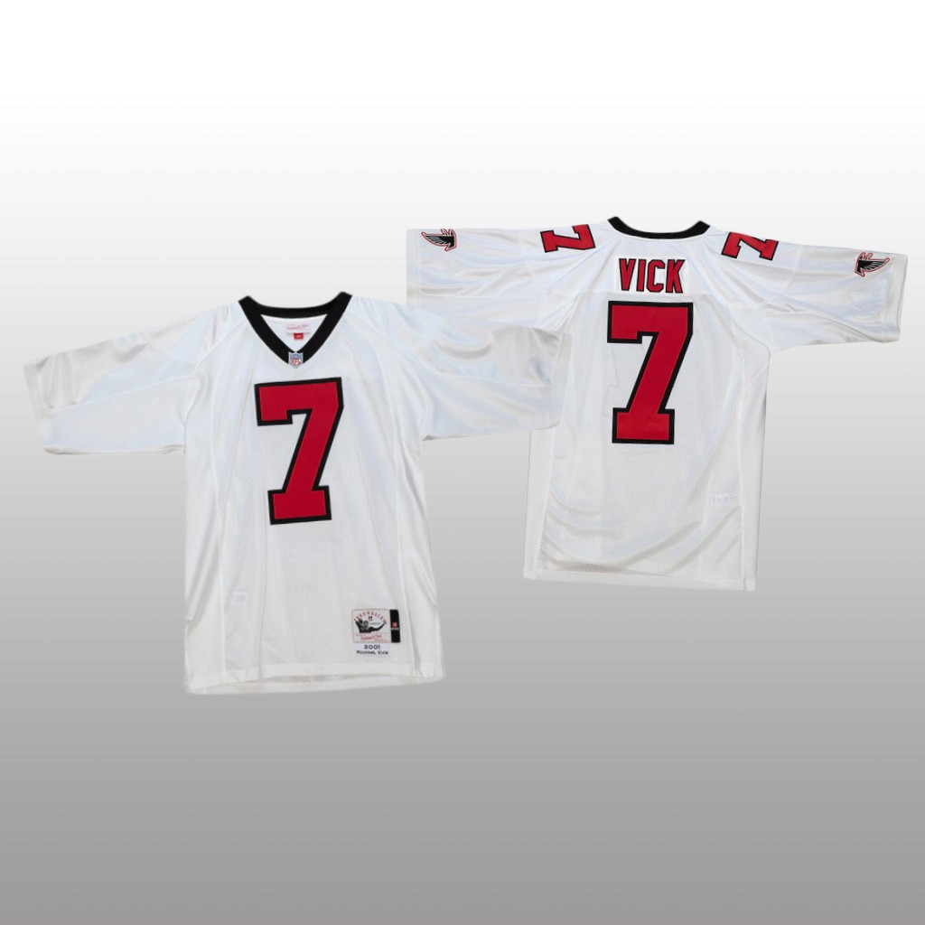 Atlanta Falcons Michael Vick White 2001 - Men's