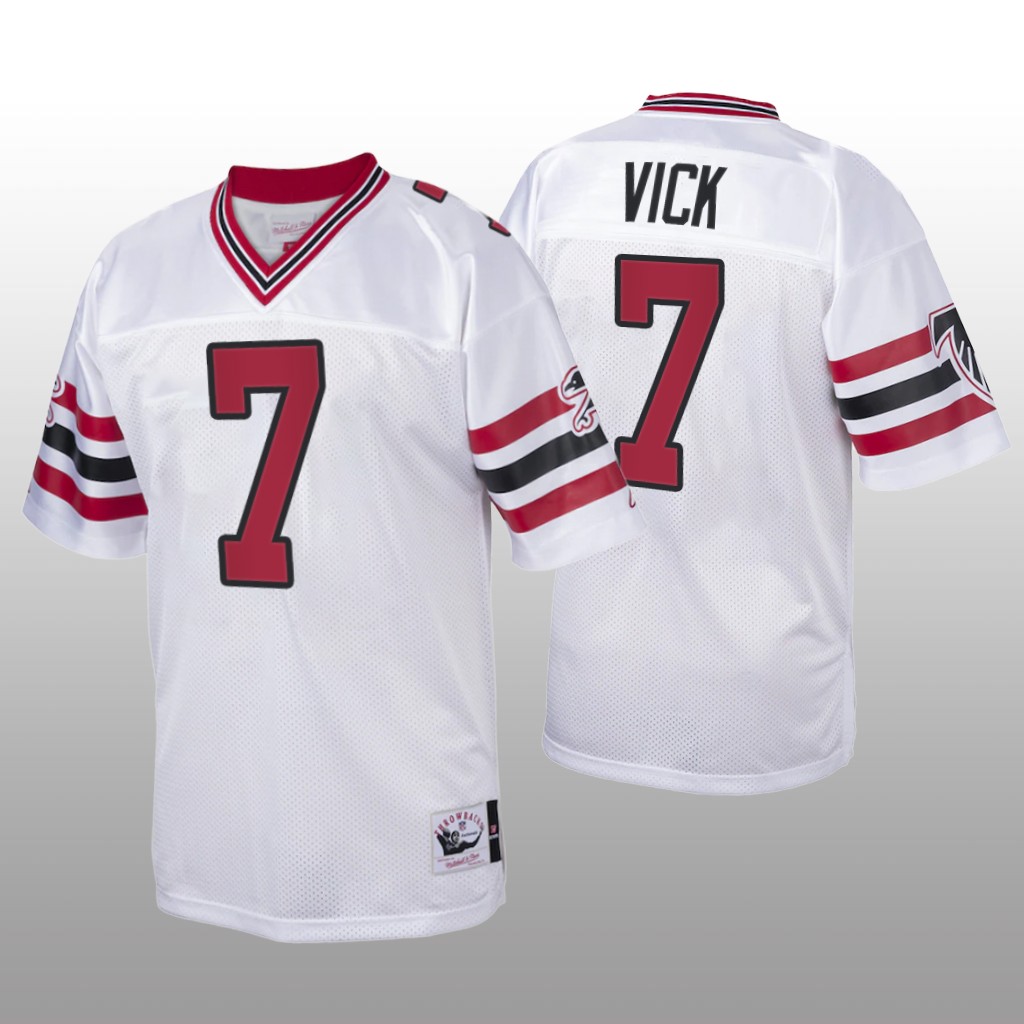 Atlanta Falcons Michael Vick White Throwback 1989 - Men's