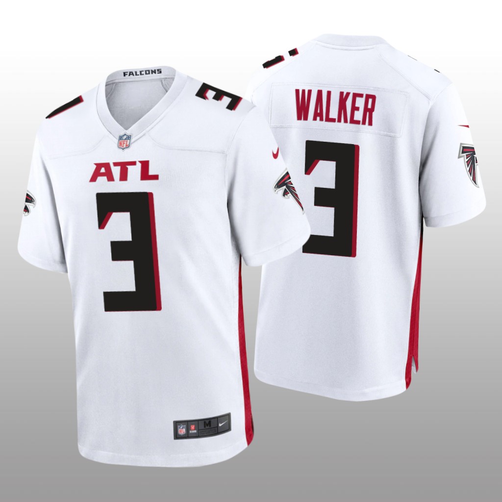 Atlanta Falcons Mykal Walker White Jersey Game - Men's