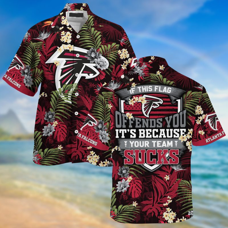 Atlanta Falcons NFL Summer – Hawaii Shirt For This Season – Gift For Sport Lovers With Tropical Patterns