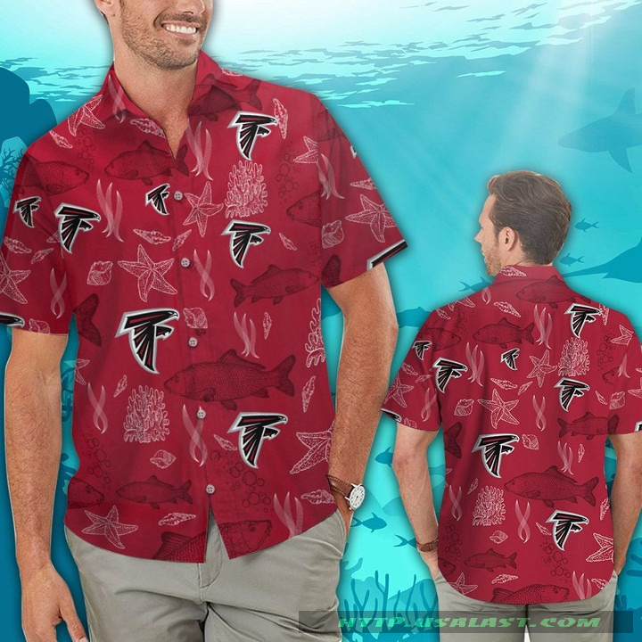 Atlanta Falcons Ocean Fishes Hawaiian Shirt