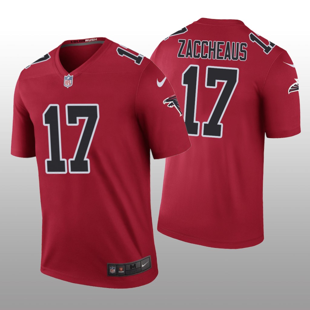 Atlanta Falcons Olamide Zaccheaus Red Jersey Color Rush Legend - Men's