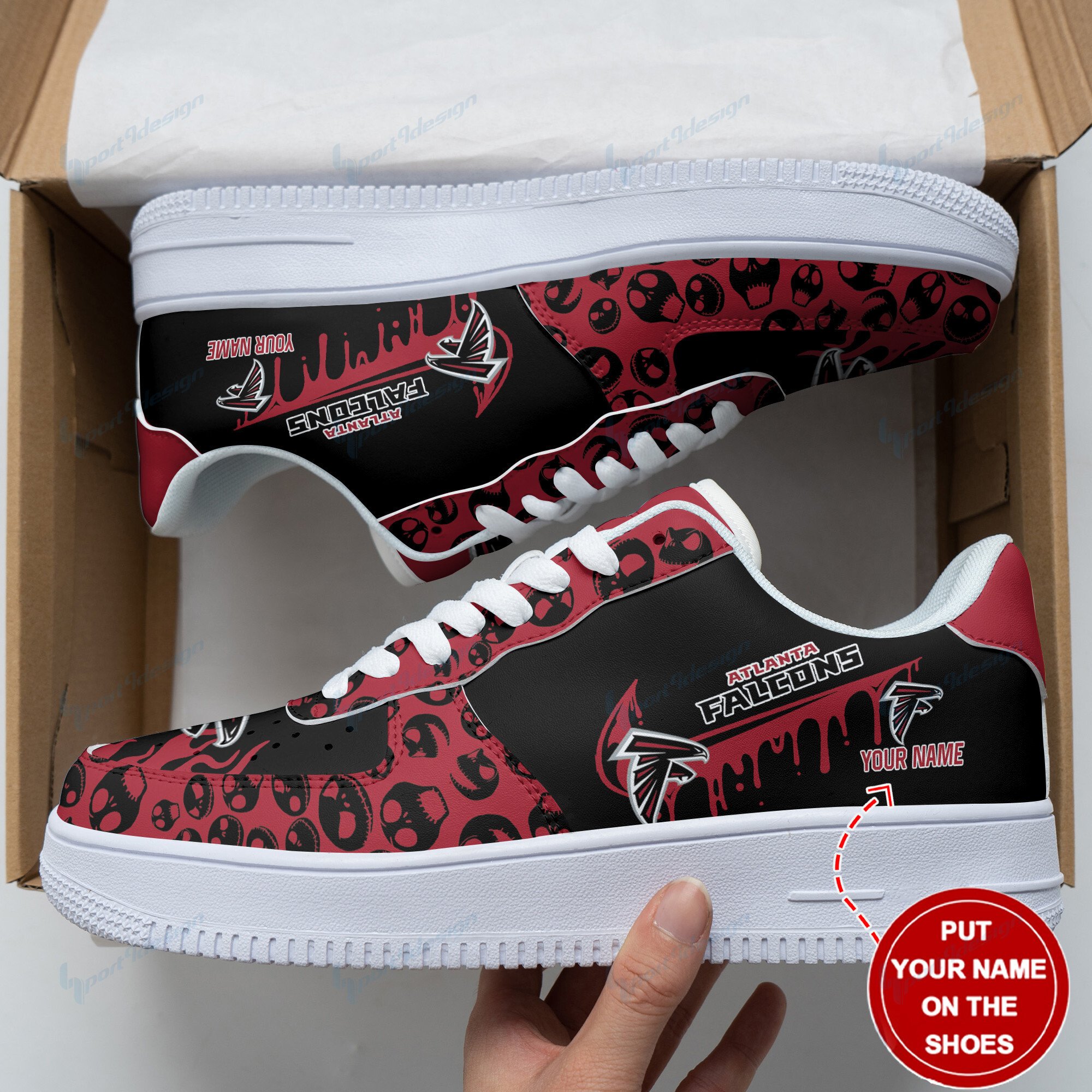 Atlanta Falcons Personalized Air Force 1 Shoes