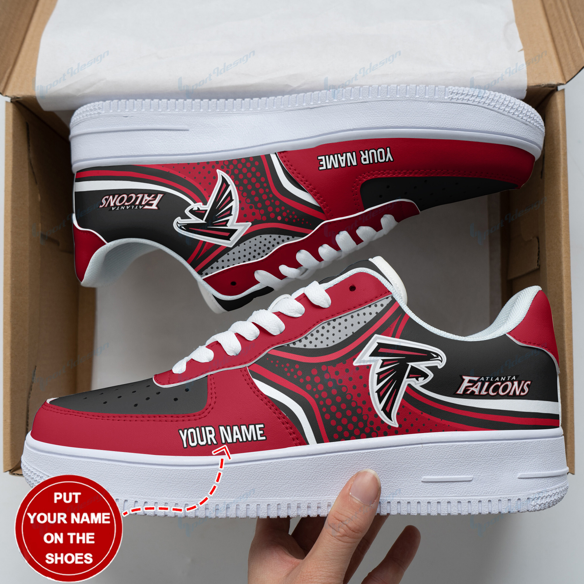 Atlanta Falcons Personalized Air Force 1 Shoes