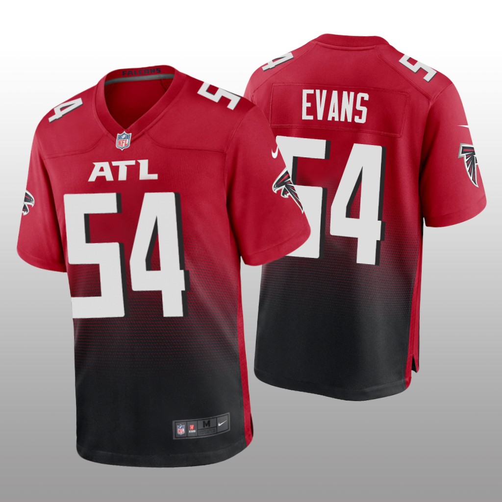 Atlanta Falcons Rashaan Evans Red Jersey Game - Men's