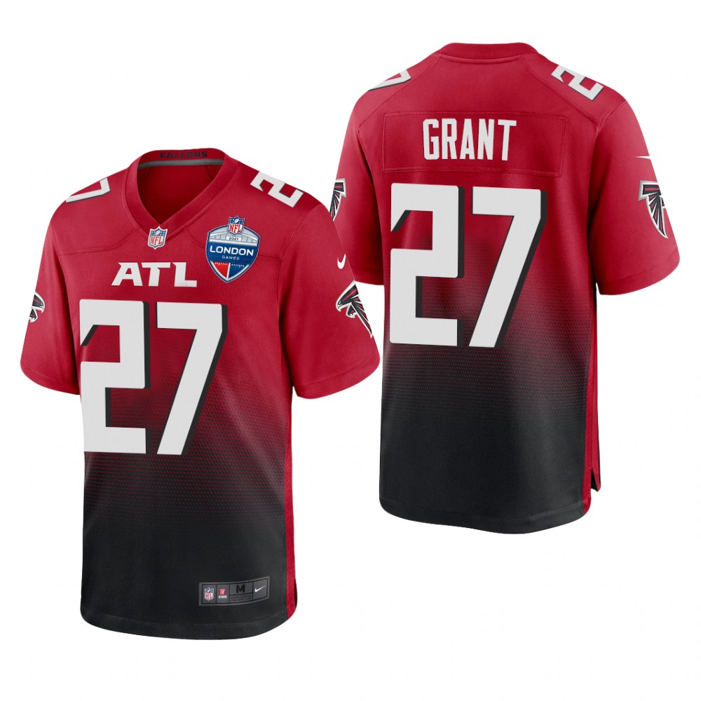 Atlanta Falcons Richie Grant Red Jersey 2021 NFL London Game - Men's