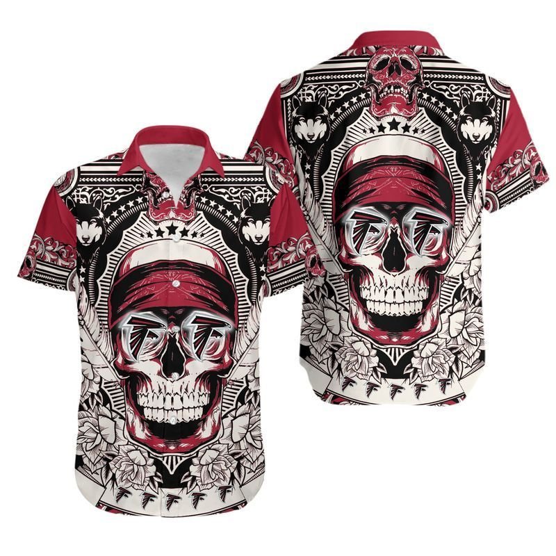 Atlanta Falcons Skull1 Hawaiian Shirt