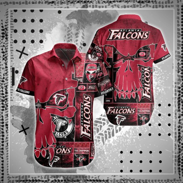 Atlanta Falcons Skull3 Hawaiian Shirt
