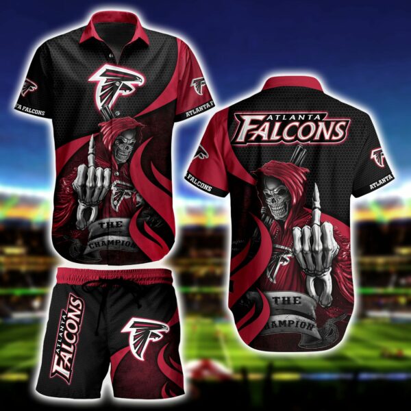 Atlanta Falcons Skull Death Hawaiian Shirt