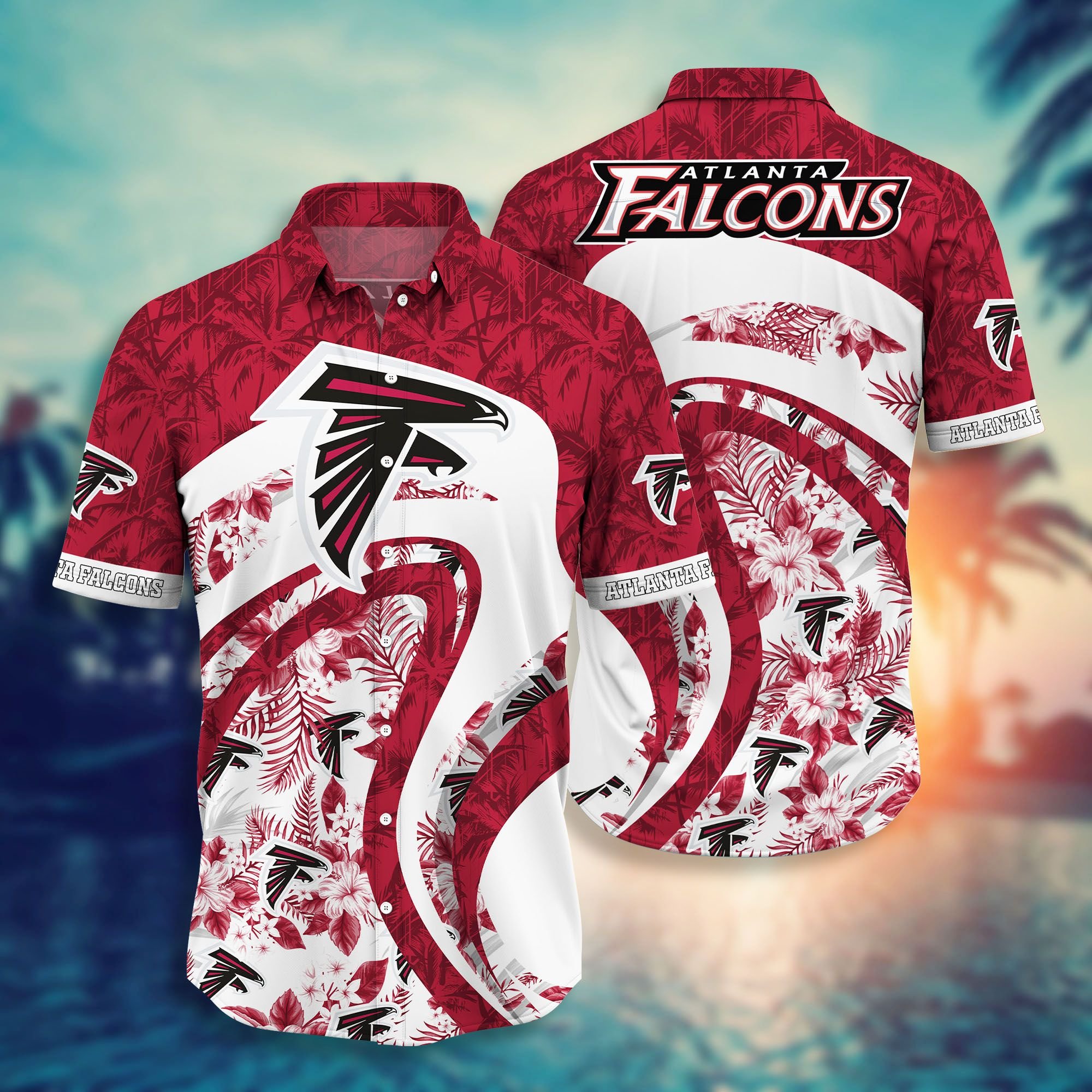Atlanta Falcons Tropical Beach Summer Hawaiian Shirt