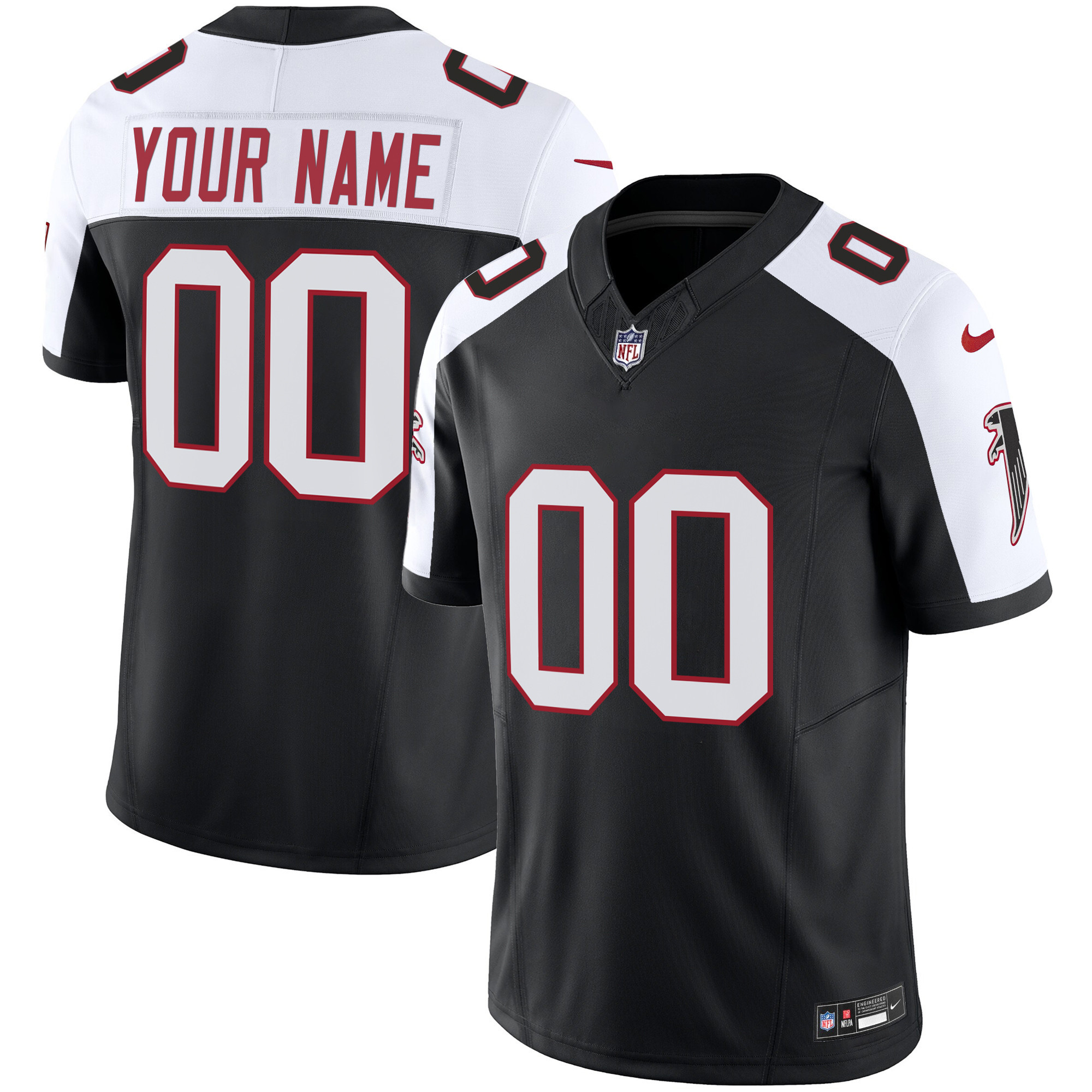 Atlanta Falcons Vapor Limited Custom Alternate Jersey - All Stitched