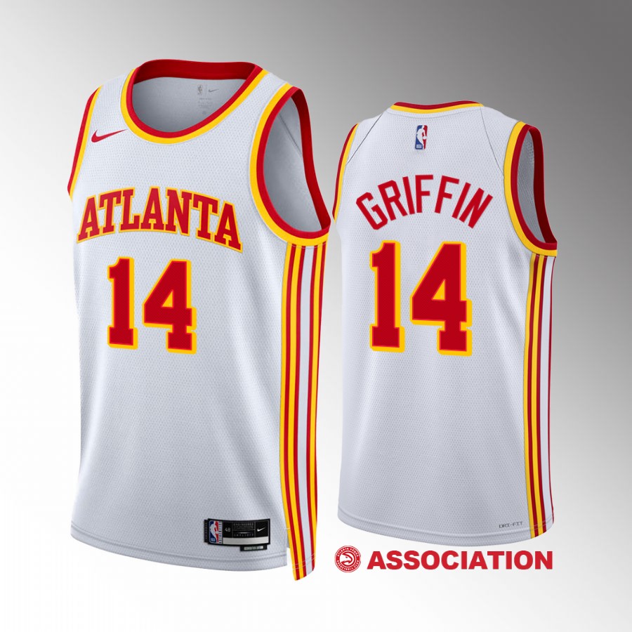 Atlanta Hawks AJ Griffin 2022-23 Association Edition White #14 Jersey Swingman