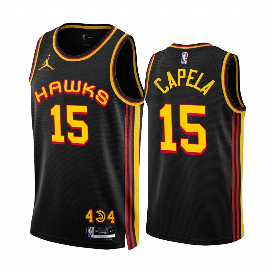 Atlanta Hawks Clint Capela 2022-23 Black Statement Edition Jersey