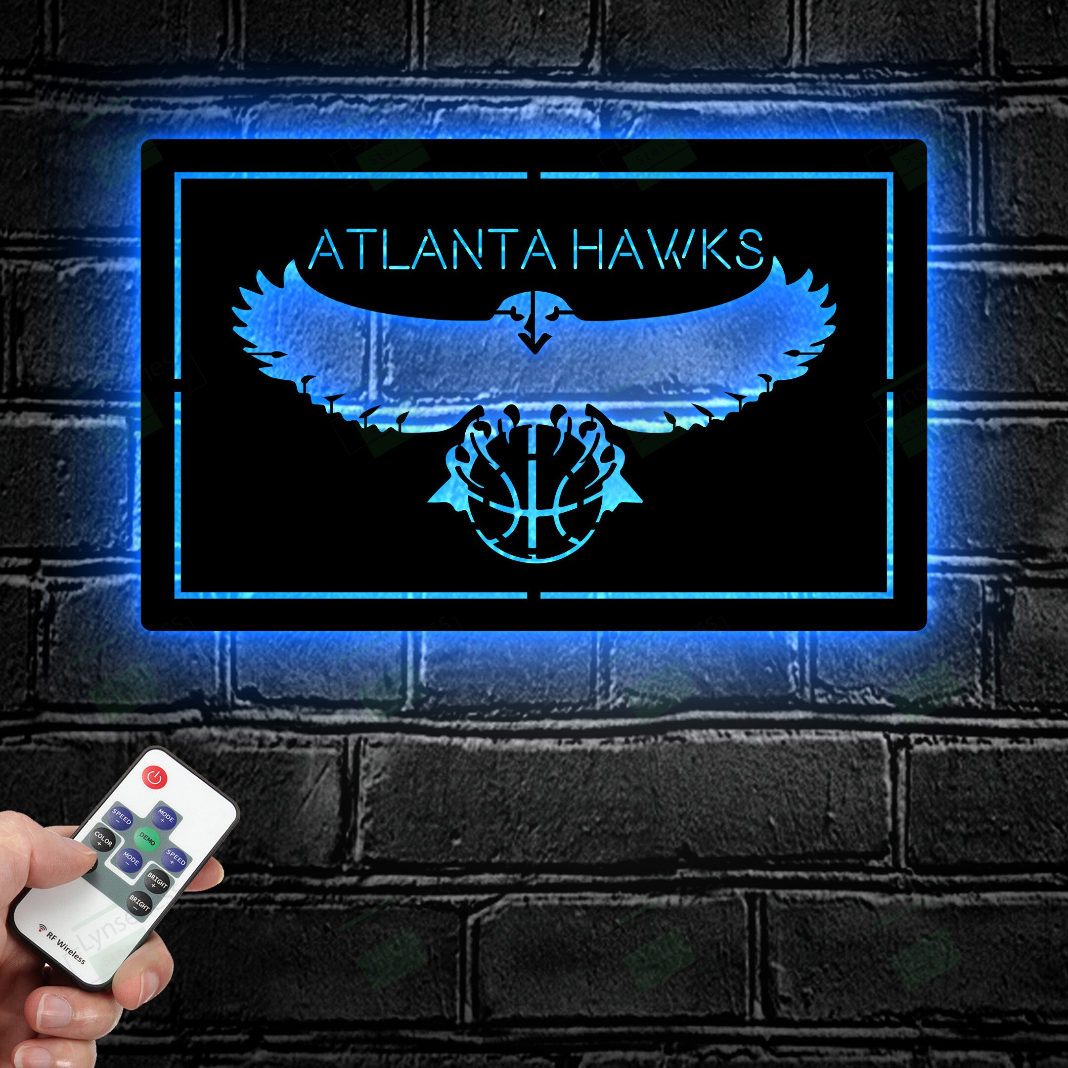 Atlanta Hawks Metal Sign – Led light sign