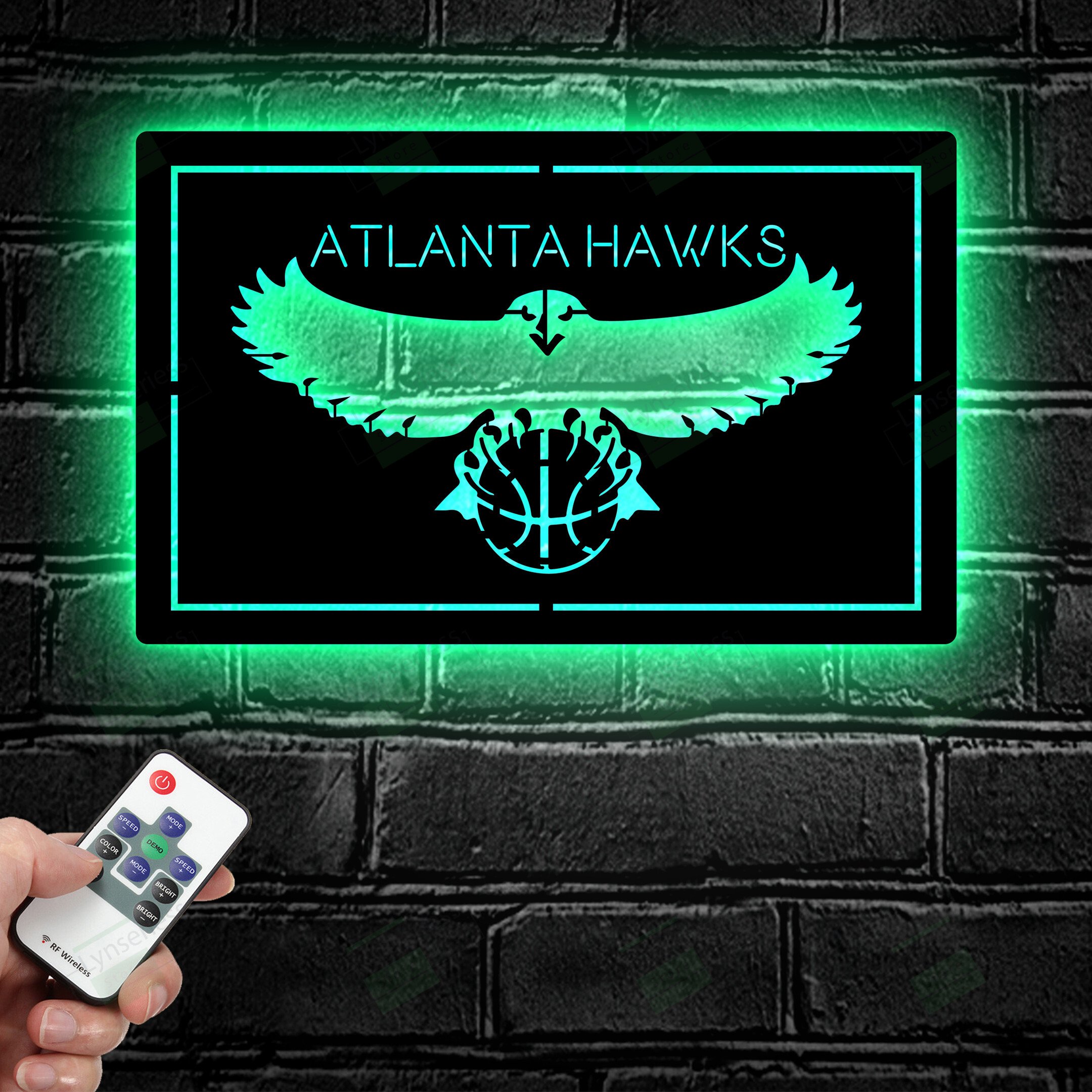 Atlanta Hawks Metal Sign – Led light sign