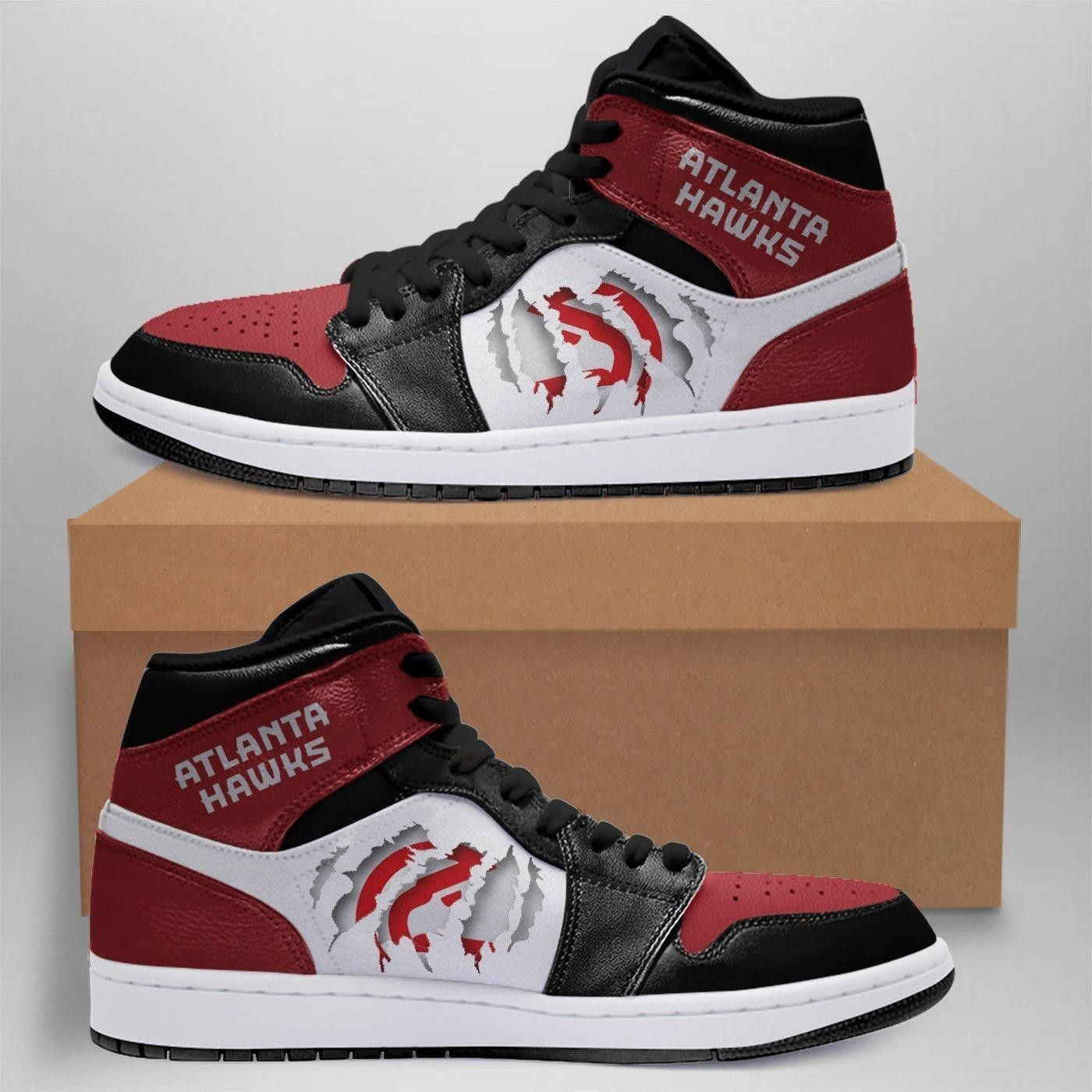 Atlanta Hawks NBA Team Sneakers Gift For Fans High Top Air Jordan Sneaker, Air Jordan Hightop