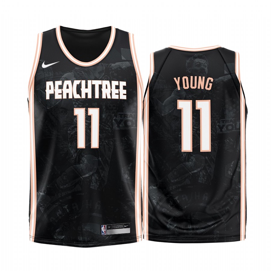 Atlanta Hawks Trae Young #11 Black 2020 Fashion Edition Jersey