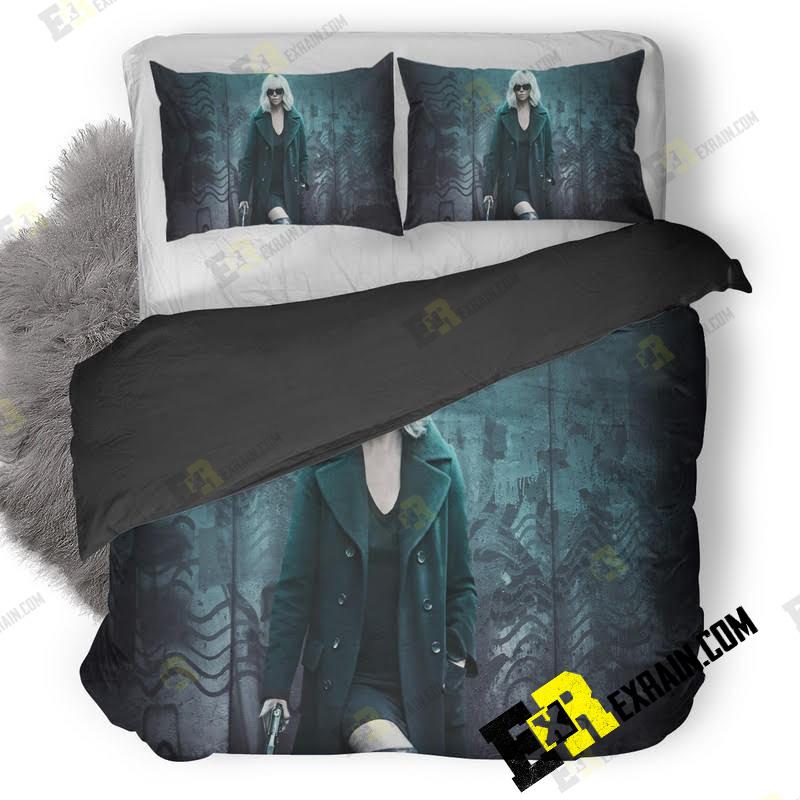 Atomic Blonde Charlize Theron 5K Oj 3D Customized Duvet Cover Bedding Set