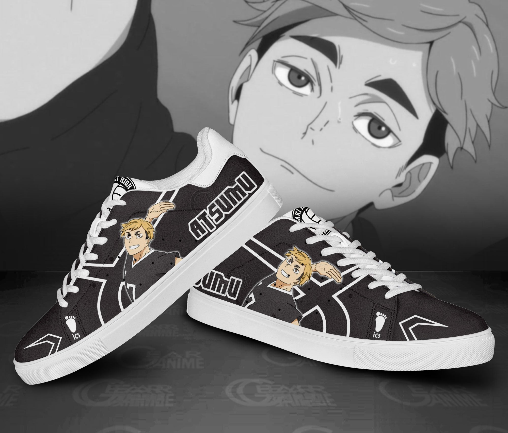 Atsumu Miya Skate Shoes Custom Haikyuu Anime Shoes