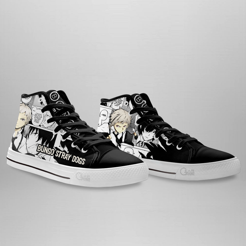 Atsushi Nakajima High Top Shoes Bungo Stray Dogs Custom Anime Sneakers