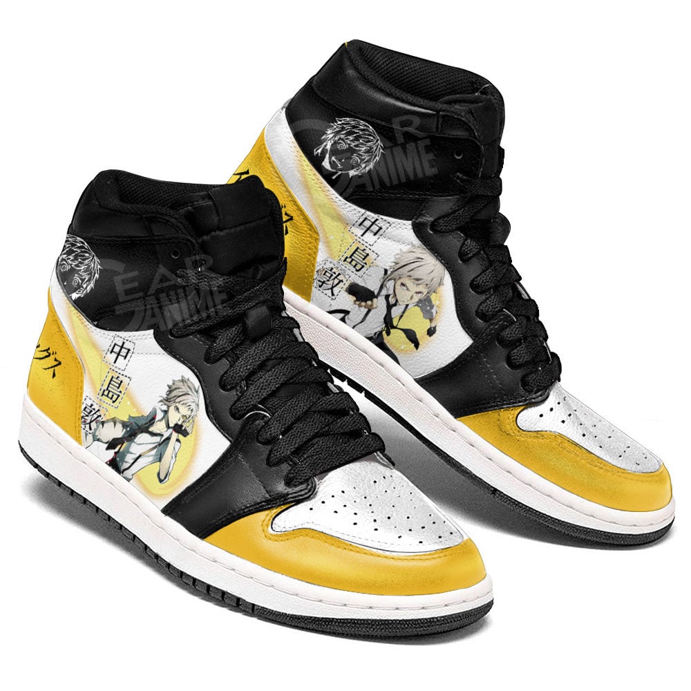 Atsushi Nakajima JD1s Sneakers Bungo Stray Dogs Anime Shoes, Air Jordan Hightop
